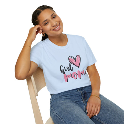 Girl Love Mom T-Shirt | Unisex Softstyle Tee for Mother's Day