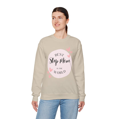 Best Step Mom Crewneck Sweatshirt – Cozy Gift for Step Moms