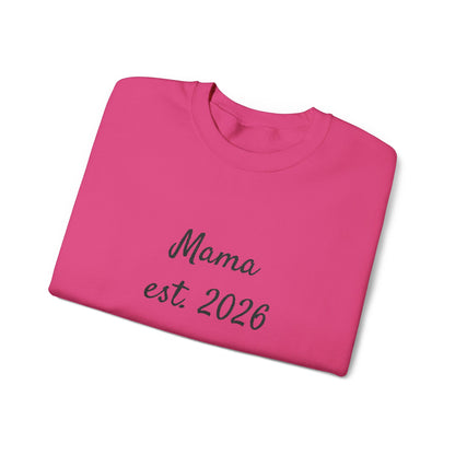 Unisex Mother's day Mama with Child Names Personalize Embroider Heavy Blend™ Crewneck Sweatshirt