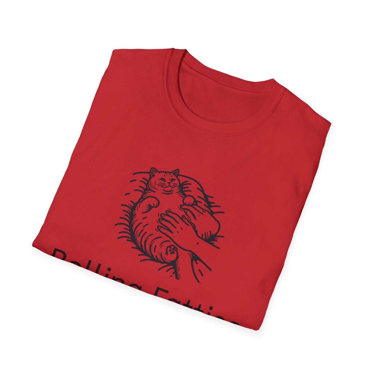 Rolling Fatties Unisex Softstyle T-Shirt, Funny Graphic Tee, Casual Wear, Gift for Hippies, Unique Gift, Birthday Apparel