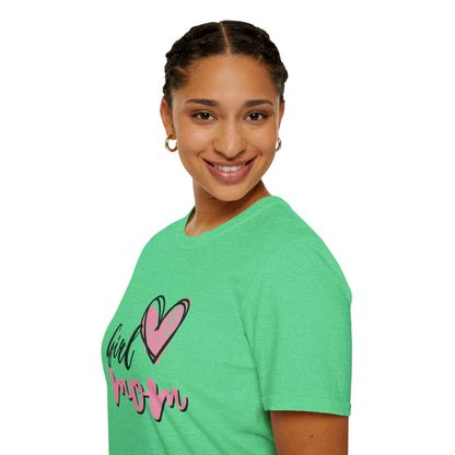 Girl Love Mom T-Shirt | Unisex Softstyle Tee for Mother's Day