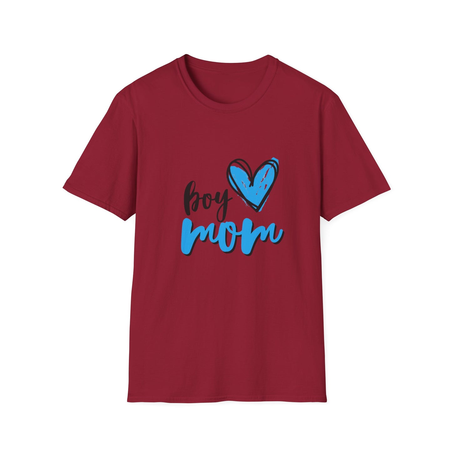 Boy Love Mom Unisex Softstyle T-Shirt | Perfect for Family Days and Celebrations