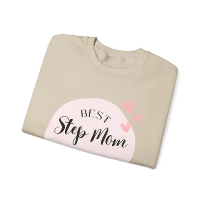 Best Step Mom Crewneck Sweatshirt – Cozy Gift for Step Moms