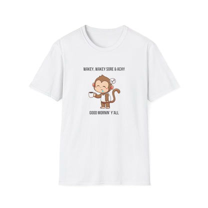 Unisex Softstyle T-Shirt wakey wakey sore and achy