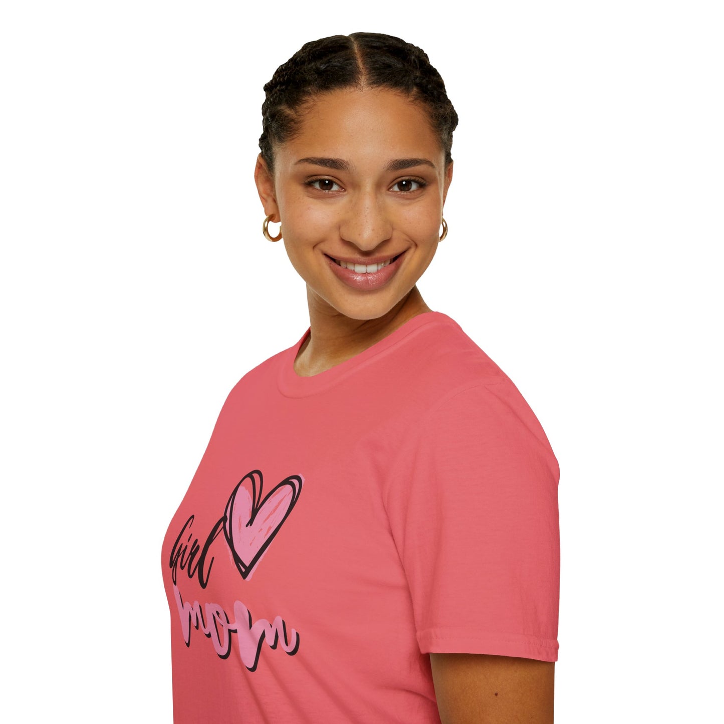 Girl Love Mom T-Shirt | Unisex Softstyle Tee for Mother's Day