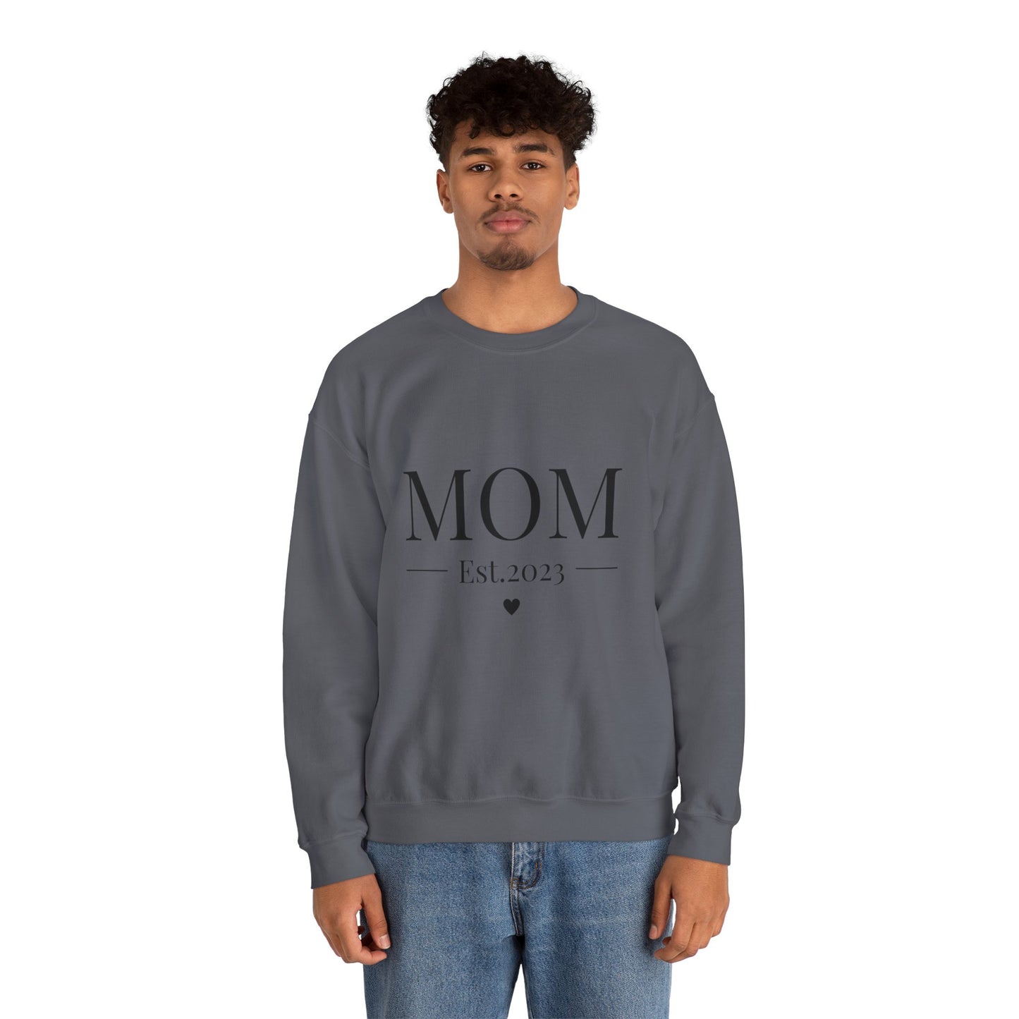 Mom Est. 2023 Crewneck Sweatshirt - Perfect Gift for New Moms