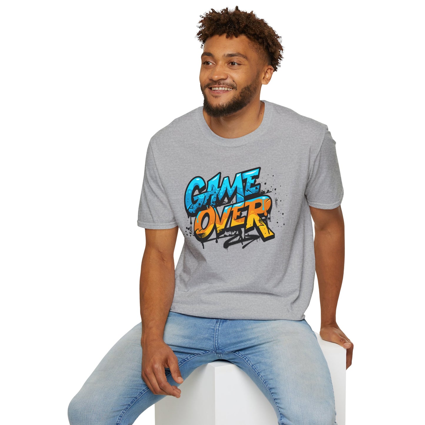 Unisex Softstyle T-Shirt - Gaming Game Over