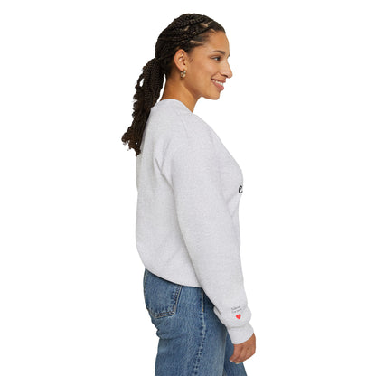 Unisex Mother's day Mama with Child Names Personalize Embroider Heavy Blend™ Crewneck Sweatshirt