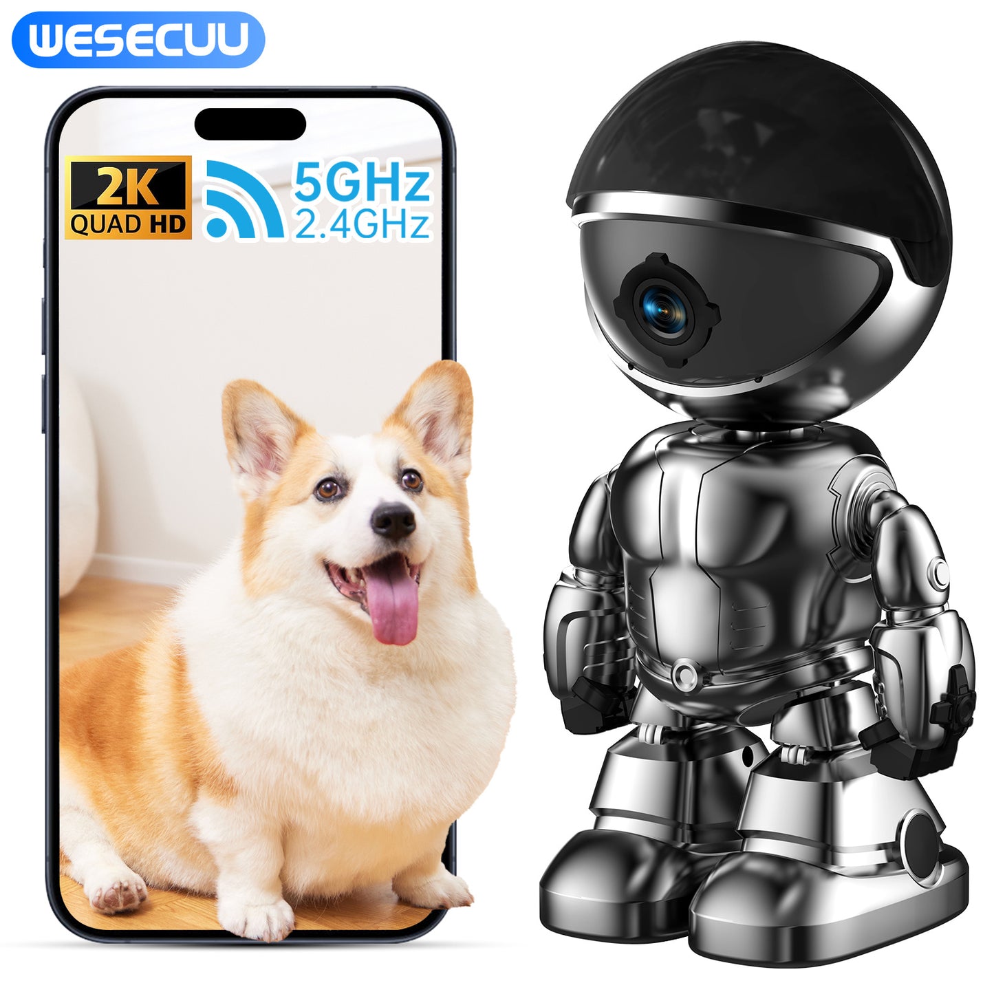 Smart Robot Camera 3MP IP Camera WIFI Robert Network CCTV HD Baby Monitor Remote Control Home Security Camera