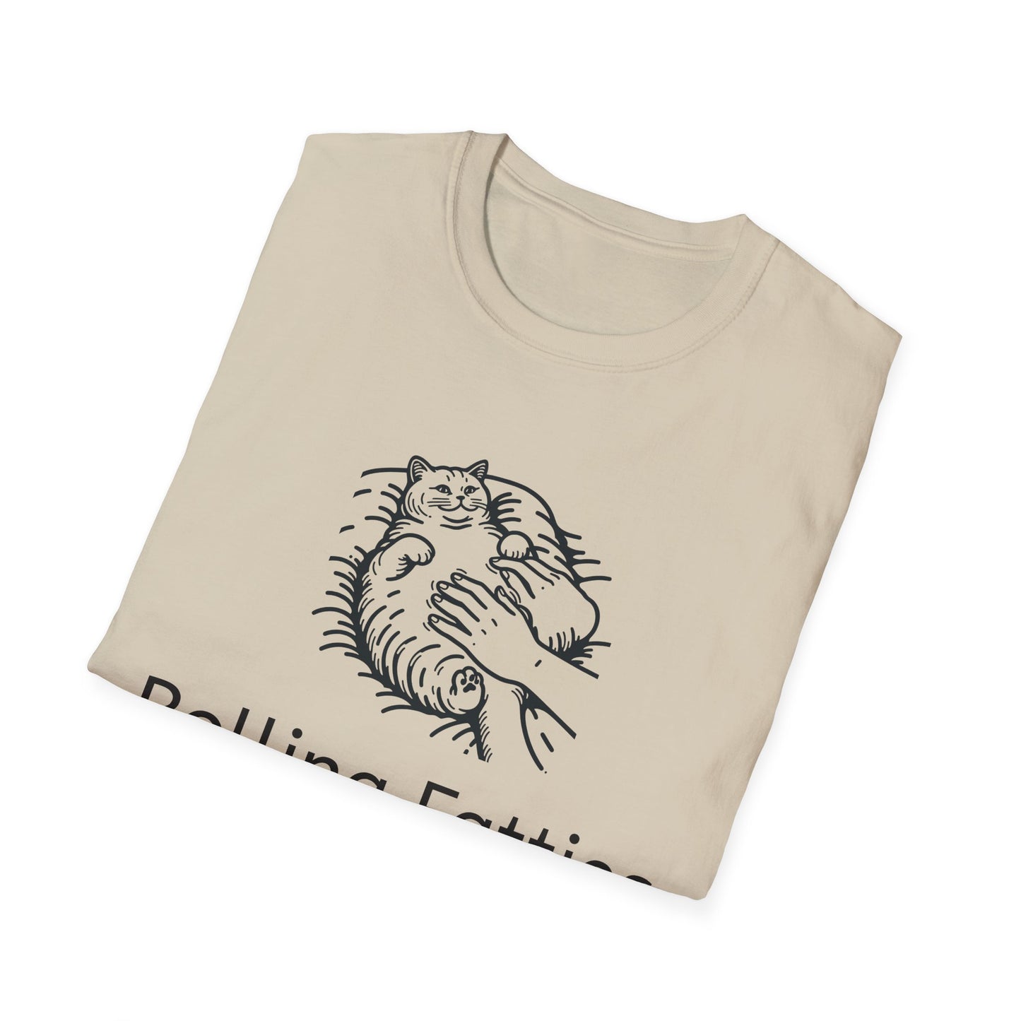 Rolling Fatties Unisex Softstyle T-Shirt, Funny Graphic Tee, Casual Wear, Gift for Hippies, Unique Gift, Birthday Apparel
