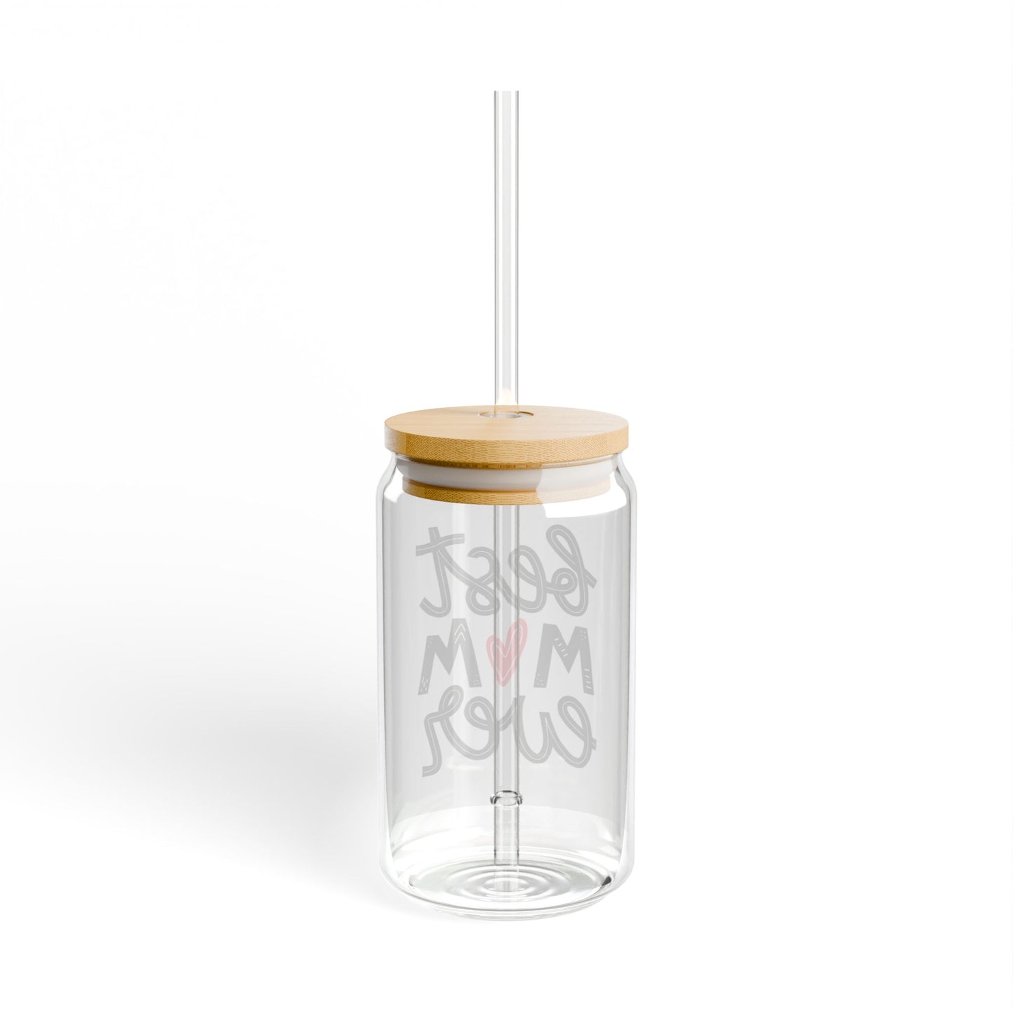 Best Mom Ever Sipper Glass, 16oz - Stylish and Eco-Friendly Drinkware for Moms