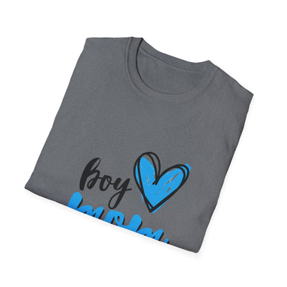 Boy Love Mom Unisex Softstyle T-Shirt | Perfect for Family Days and Celebrations