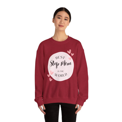 Best Step Mom Crewneck Sweatshirt – Cozy Gift for Step Moms
