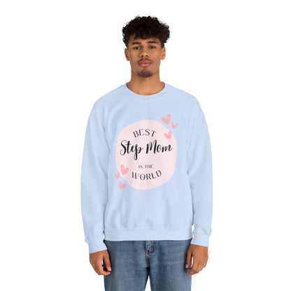 Best Step Mom Crewneck Sweatshirt – Cozy Gift for Step Moms