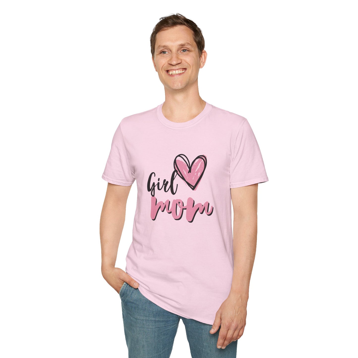 Girl Love Mom T-Shirt | Unisex Softstyle Tee for Mother's Day