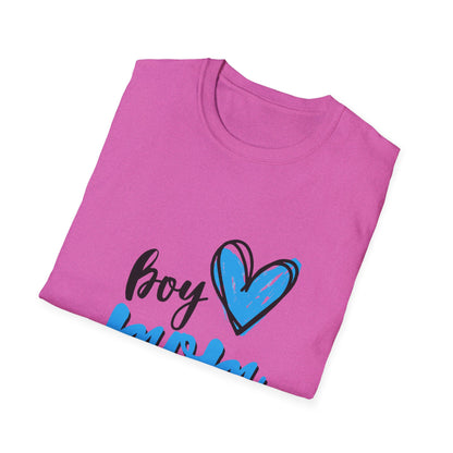 Boy Love Mom Unisex Softstyle T-Shirt | Perfect for Family Days and Celebrations