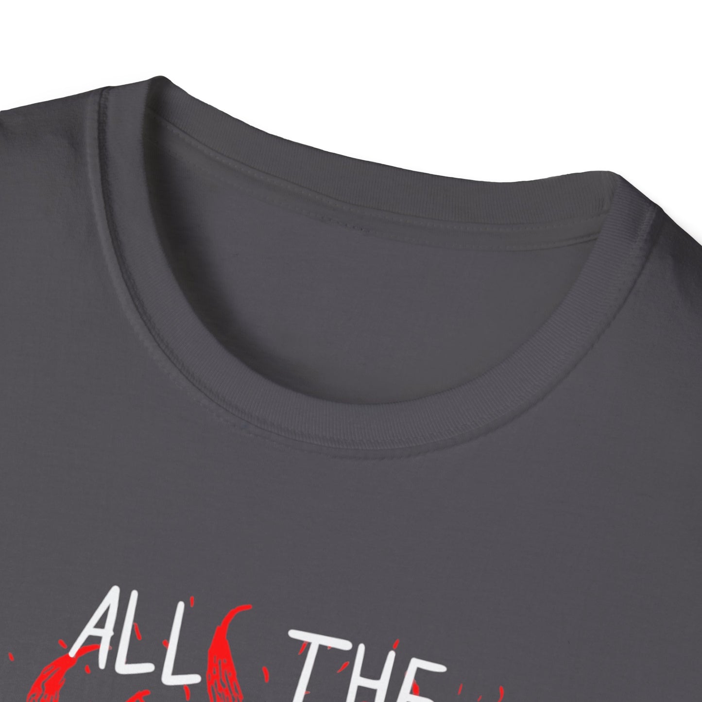 All the Good Ones Are Heart on Fire T-Shirt - Unisex Softstyle Tee with Inspirational Quote, Gift for Friends, Casual Wear, Birthday Present, Valentine's Day
