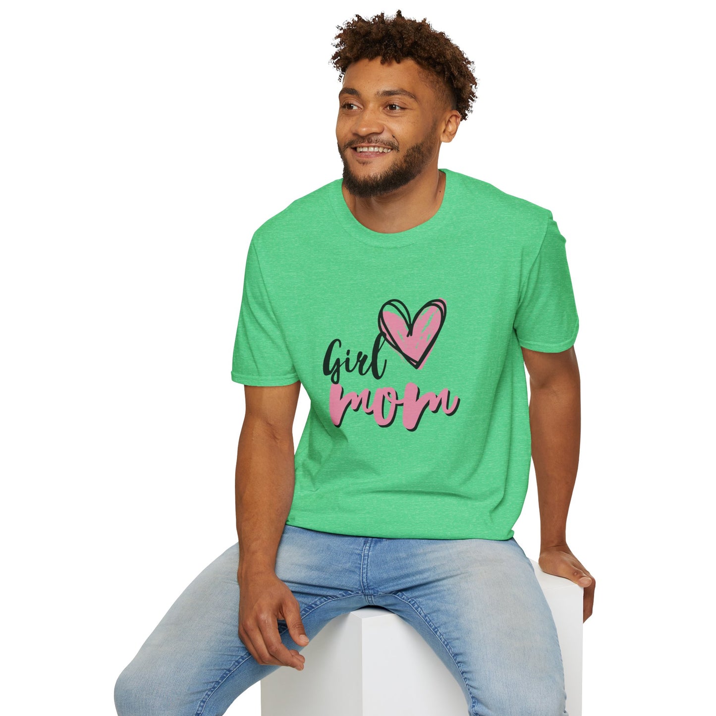 Girl Love Mom T-Shirt | Unisex Softstyle Tee for Mother's Day