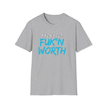 Your Worth Empowering Statement Tee, Know Your Worth Shirt, Inspirational Graphic T-Shirt, Motivational Casual Wear, Gifts for Friends, Unisex [...]