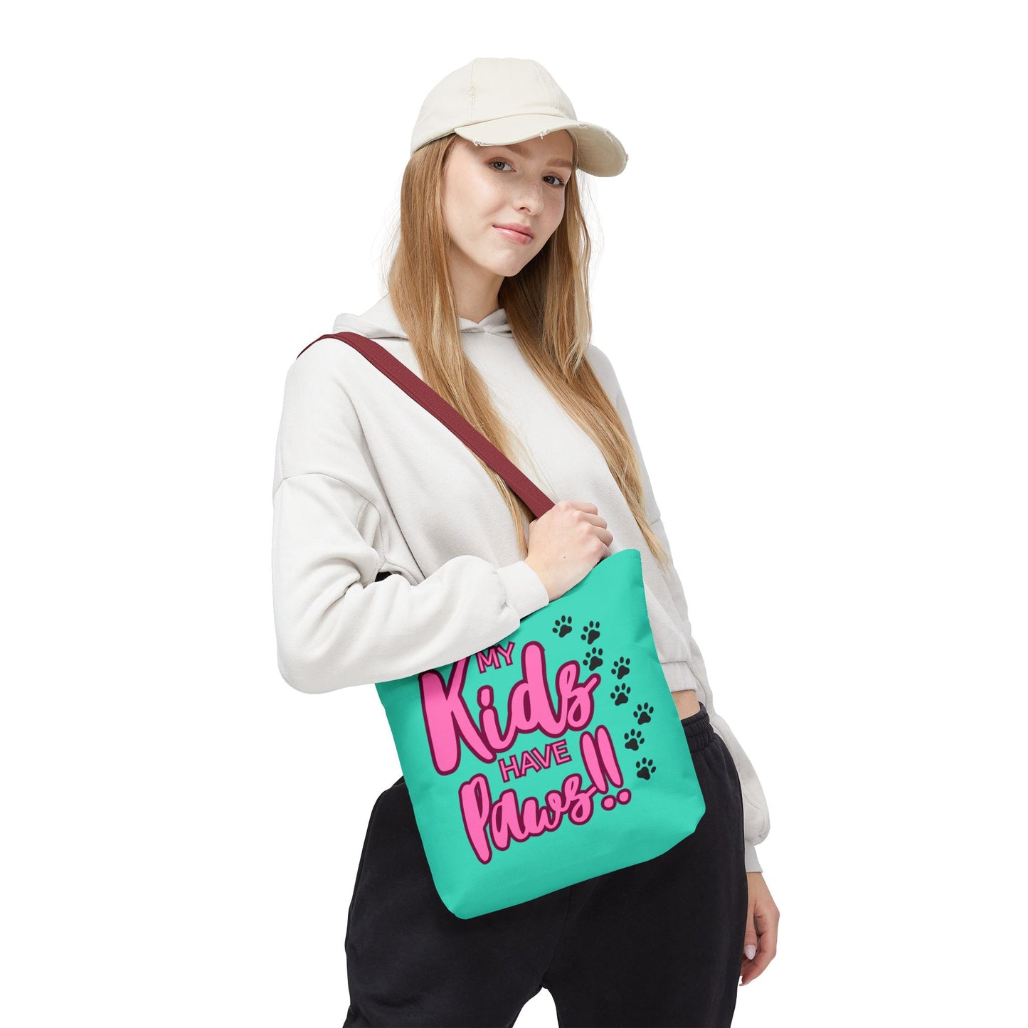 Tote Bag 13x13 My Kids Have Paws Mother