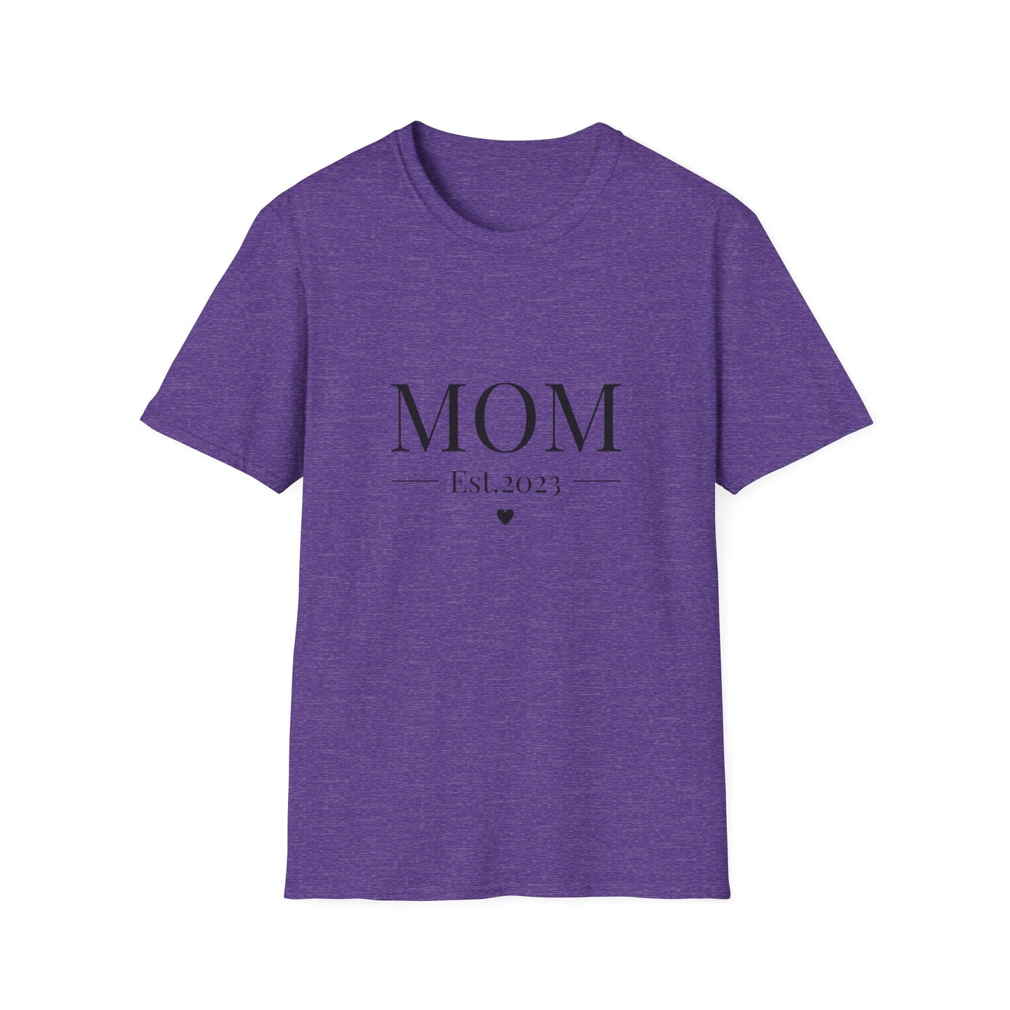 Mom Est. 2023 Unisex T-Shirt - Softstyle Tee for New Moms