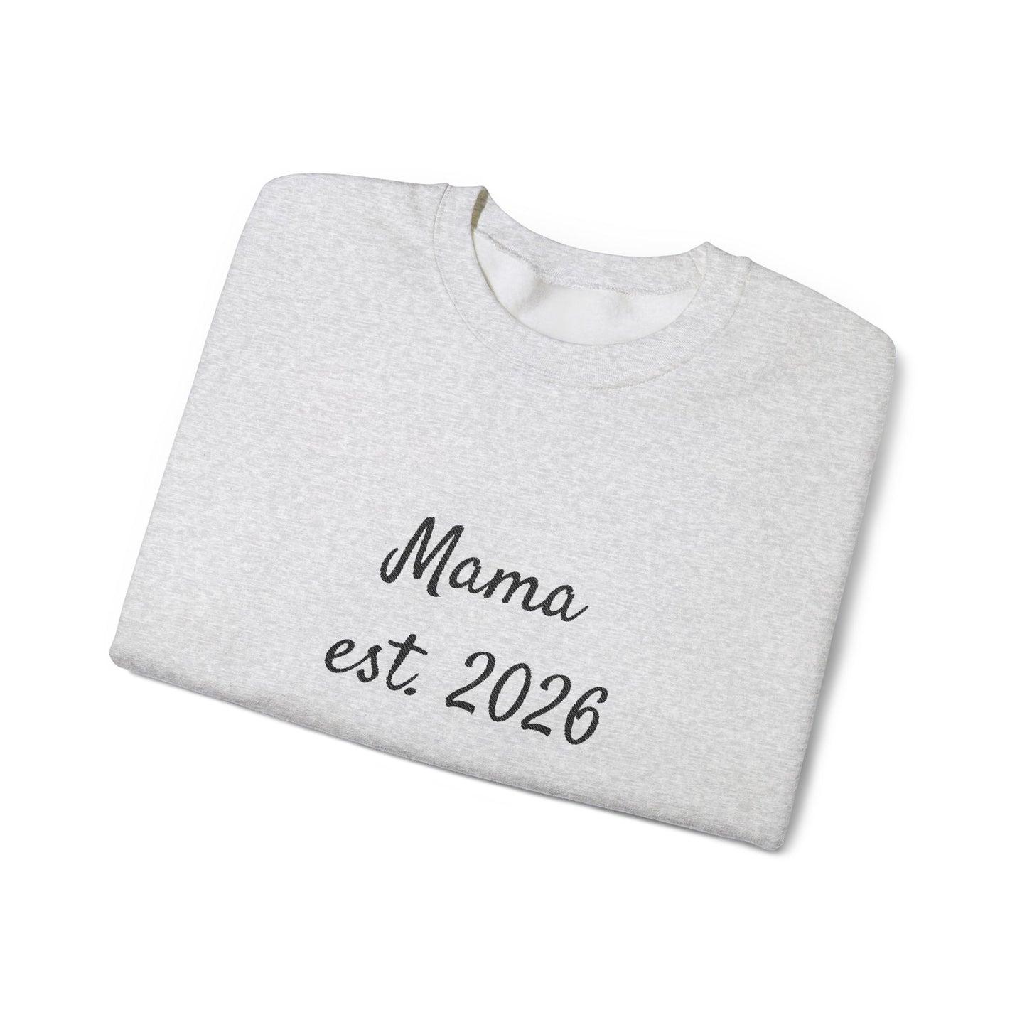 Unisex Mother's day Mama with Child Names Personalize Embroider Heavy Blend™ Crewneck Sweatshirt