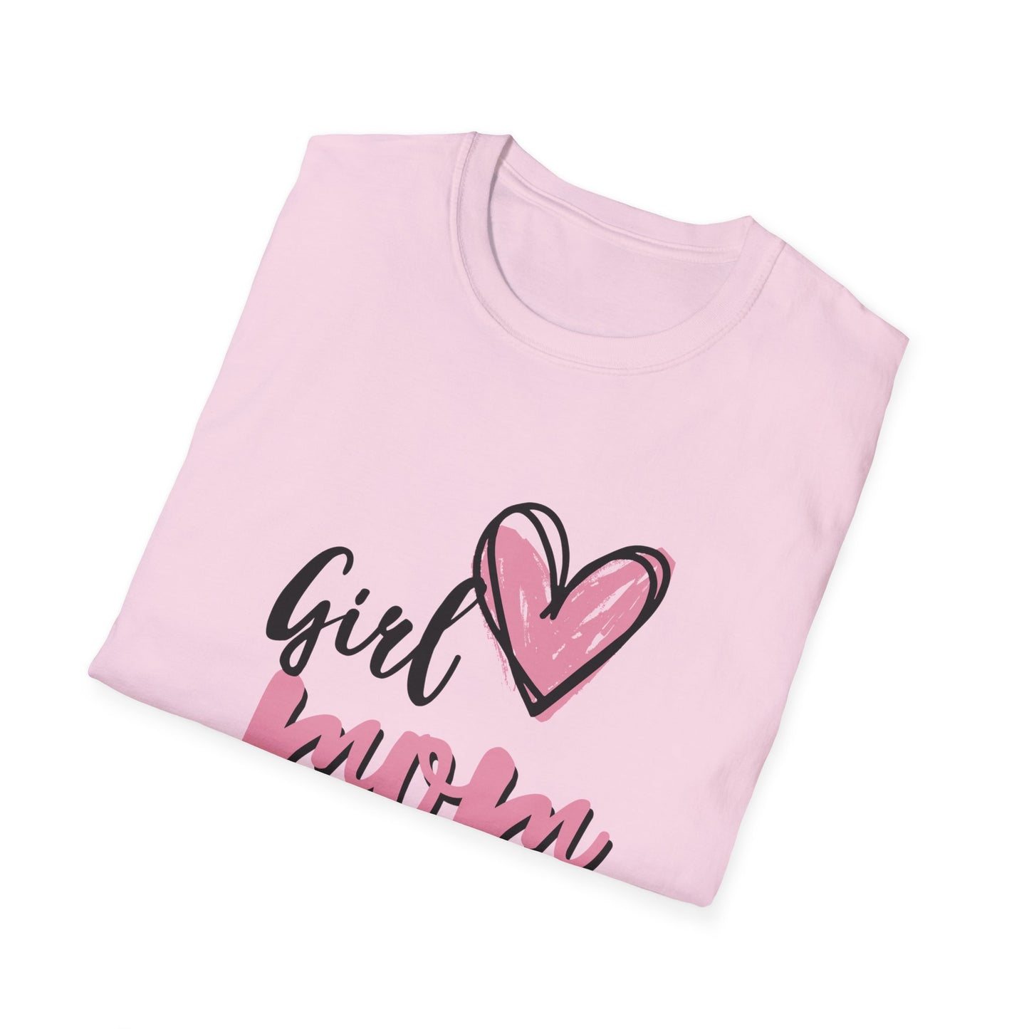 Girl Love Mom T-Shirt | Unisex Softstyle Tee for Mother's Day