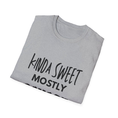 Kinda Sweet Mostly Savage Unisex T-Shirt, Funny Tee, Gift for Her, Casual Outfit, Birthday Gift, Everyday Wear