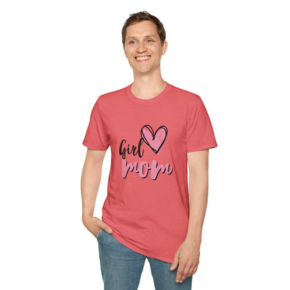 Girl Love Mom T-Shirt | Unisex Softstyle Tee for Mother's Day