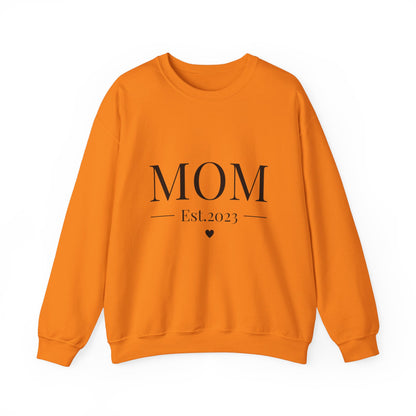 Mom Est. 2023 Crewneck Sweatshirt - Perfect Gift for New Moms