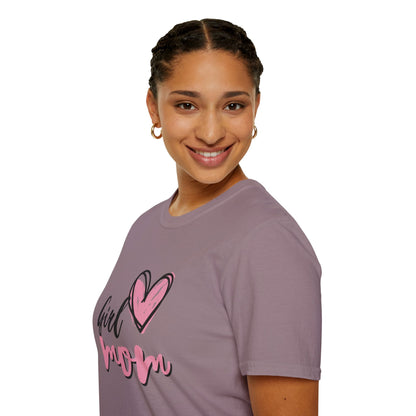 Girl Love Mom T-Shirt | Unisex Softstyle Tee for Mother's Day