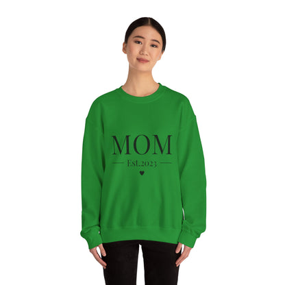 Mom Est. 2023 Crewneck Sweatshirt - Perfect Gift for New Moms