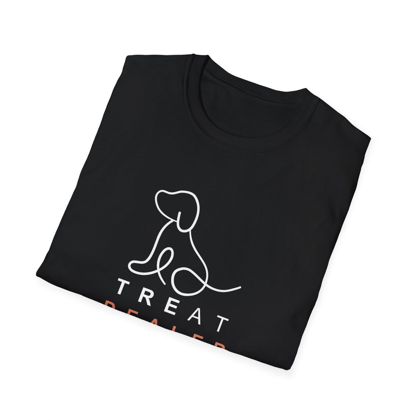 Treat Dealer Dog Lover's Unisex T-Shirt - 'Treat Dealer' Design, Pet Owner Gift, Cute Dog Apparel, Animal Lover Shirt, Dog Mom/Dad Tee, Casual Wear