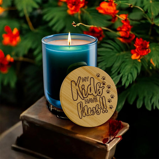 Scented Soy Candle, 14oz  My Kids Have Paws (Engraving)