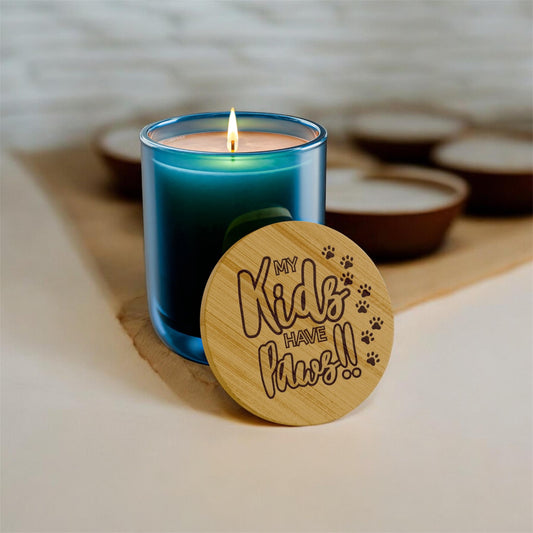 Scented Soy Candle, 14oz  My Kids Have Paws (Engraving)