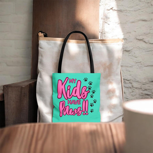 Tote Bag 13x13 My Kids Have Paws Mother